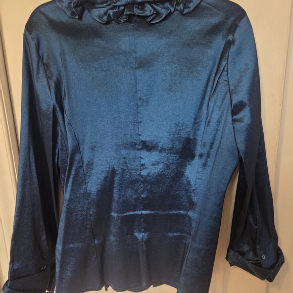 Blue Ruffled Jacket - Picture 5 of 9